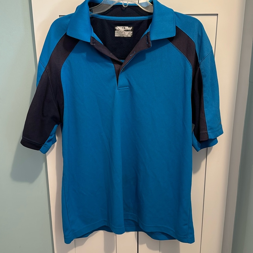 Grand slam collared sport shirt Blue, Size Large